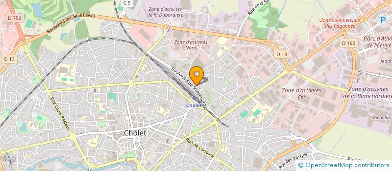 localisation de l'entreprise SCI MOUHOUB à CHOLET