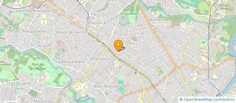 localisation de l'entreprise SCI MOUILLE  NANTES