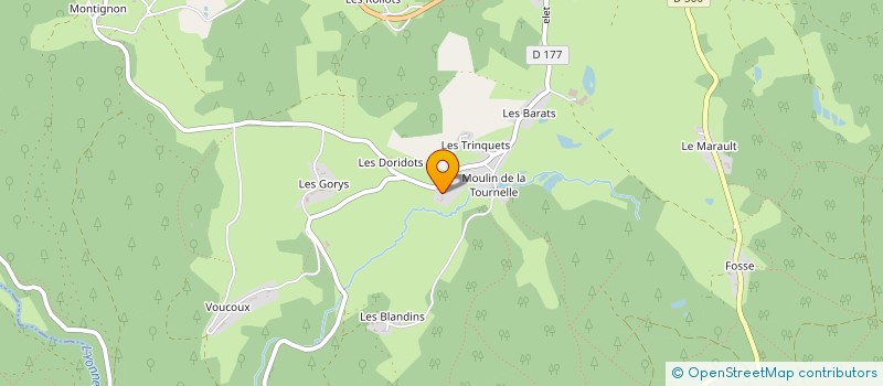 localisation de l'entreprise SCI MOUILLEFERTS à ARLEUF
