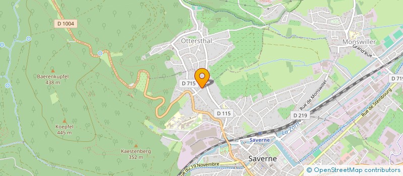 localisation de l'entreprise SCI MOUJIK  SAVERNE