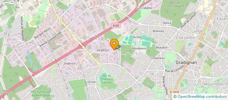 localisation de l'entreprise SCI MOULERENS  GRADIGNAN