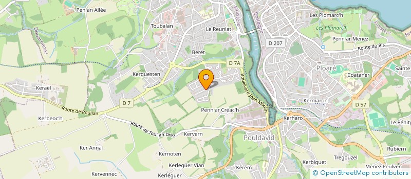 localisation de l'entreprise SCI MOULEREZ  DOUARNENEZ