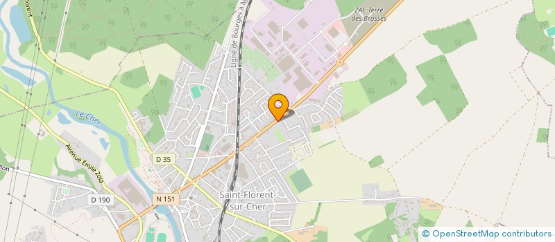 localisation de l'entreprise SCI MOULICHE  SAINT-FLORENT-SUR-CHER