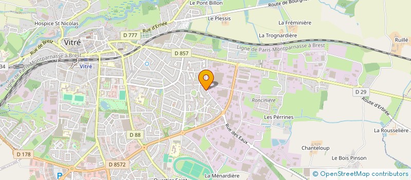 localisation de l'entreprise SCI MOULIN  VITRE