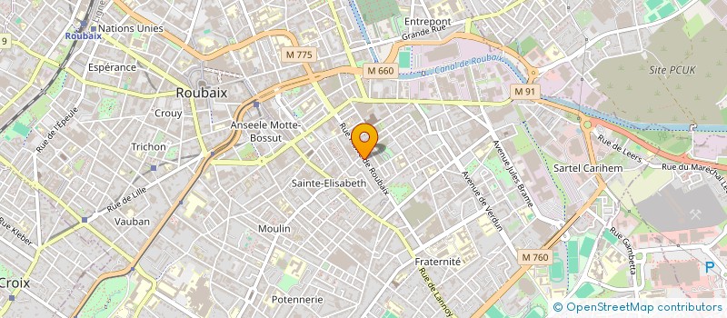 localisation de l'entreprise SCI MOULIN 69  ROUBAIX