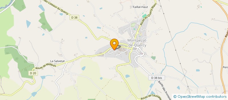 localisation de l'entreprise SCI MOULIN A VENT  MONTPEZAT-DE-QUERCY