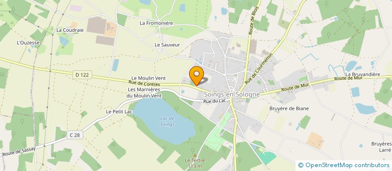 localisation de l'entreprise SCI MOULIN A VENT  SOINGS-EN-SOLOGNE