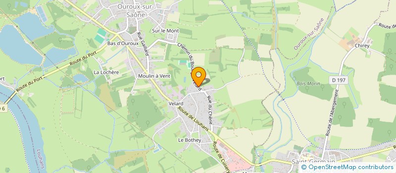 localisation de l'entreprise SCI MOULIN A VENT  OUROUX-SUR-SAONE