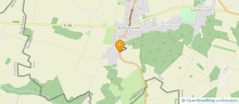 localisation de l'entreprise SCI MOULIN A VENTS  AMBLAINVILLE