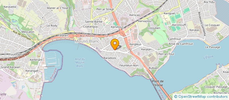 localisation de l'entreprise SCI MOULIN BLANC  LE RELECQ-KERHUON