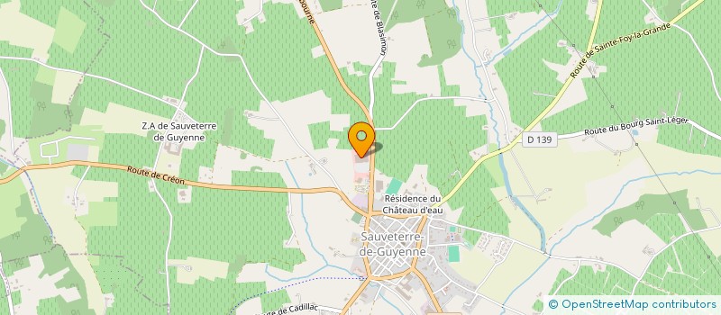 localisation de l'entreprise SCI MOULIN BOYER  SAUVETERRE-DE-GUYENNE