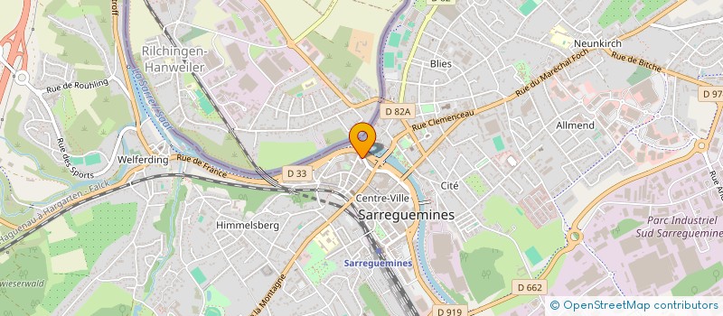 localisation de l'entreprise SCI MOULIN BS à SARREGUEMINES