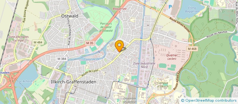 localisation de l'entreprise SCI MOULIN CHAMPAGNE  ILLKIRCH-GRAFFENSTADEN