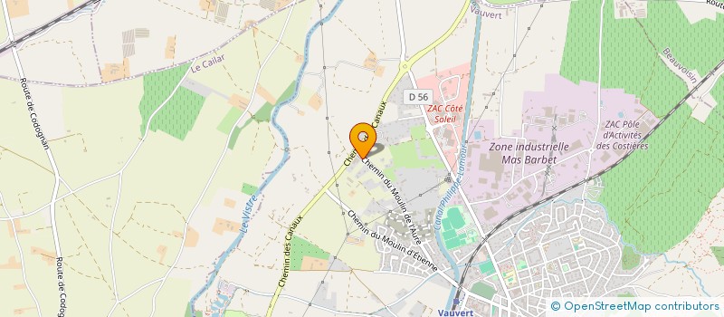 localisation de l'entreprise SCI MOULIN D ETIENNE  VAUVERT