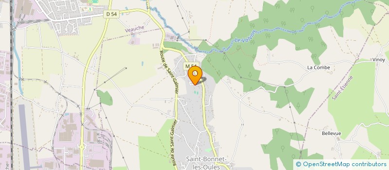 localisation de l'entreprise SCI MOULIN-DAZAUD  SAINT-BONNET-LES-OULES