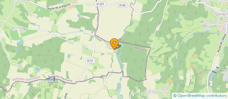 localisation de l'entreprise SCI MOULIN DE BERDALLE  MONCAUP