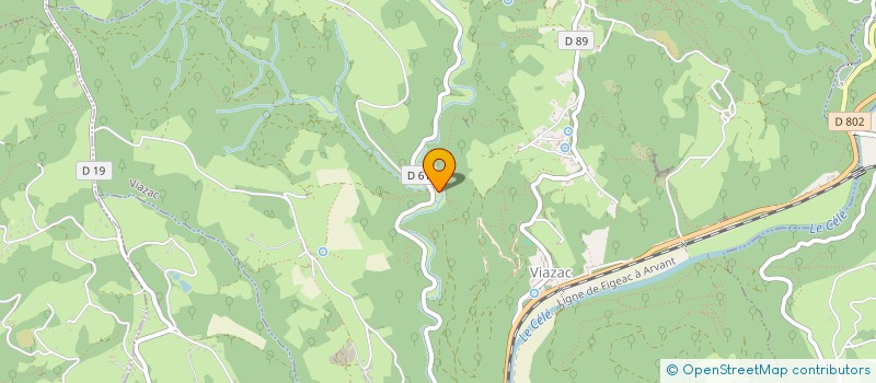 localisation de l'entreprise SCI MOULIN DE CADIERGUES  VIAZAC