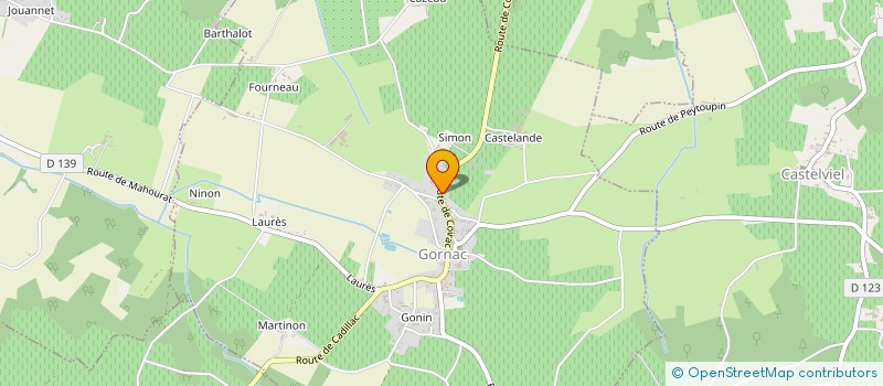 localisation de l'entreprise SCI MOULIN DE GONIN  GORNAC