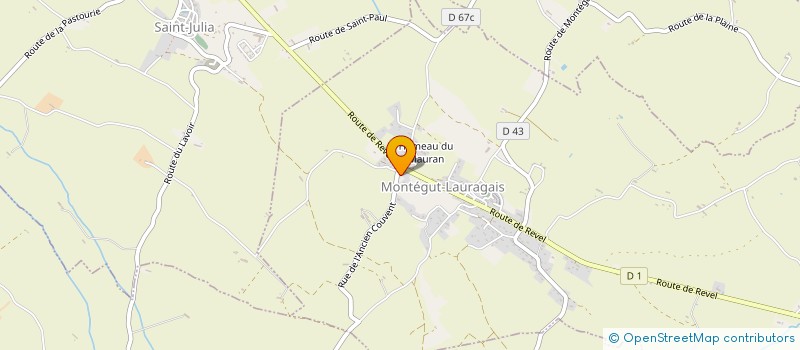 localisation de l'entreprise SCI MOULIN DE L'AUTAN  VAUX