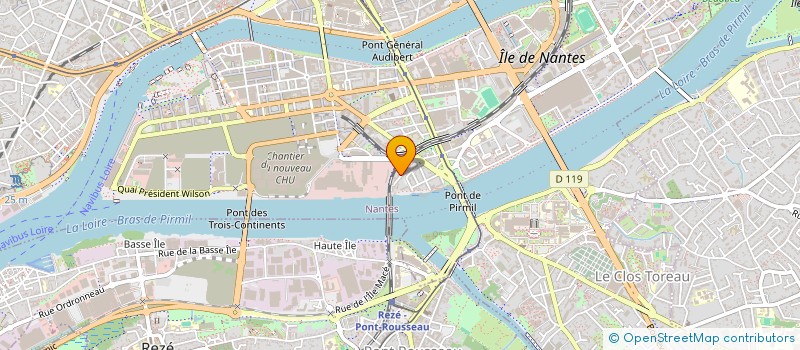 localisation de l'entreprise SCI MOULIN DE L ILE CHALAND à NANTES