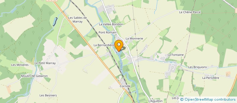 localisation de l'entreprise SCI MOULIN DE L'ISLE AUGER  CHAMBOURG-SUR-INDRE