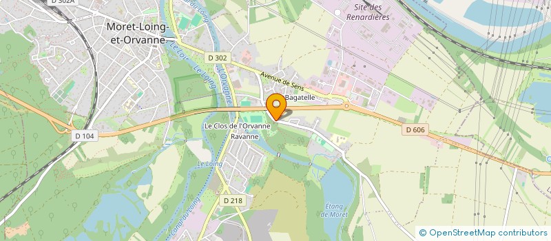 localisation de l'entreprise SCI MOULIN DE L'ORVANNE  VILLECERF