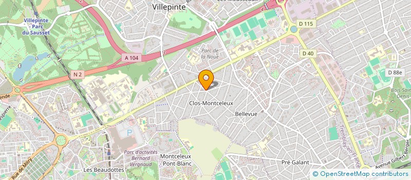 localisation de l'entreprise SCI MOULIN DE LA GRAVE à VILLEPINTE