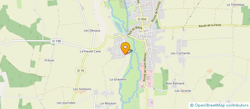 localisation de l'entreprise SCI MOULIN DE LA GRAVIERE à CHARNY OREE DE PUISAYE