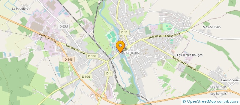 localisation de l'entreprise SCI MOULIN DE LA MOTTE à BUZANCAIS
