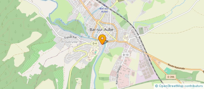 localisation de l'entreprise SCI MOULIN DE LA PELLETERIE  BAR-SUR-AUBE