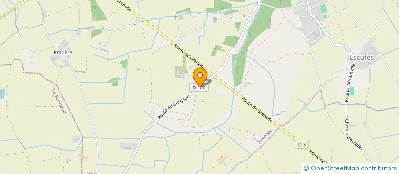 localisation de l'entreprise SCI MOULIN DE LAOUBAC  SAVENES