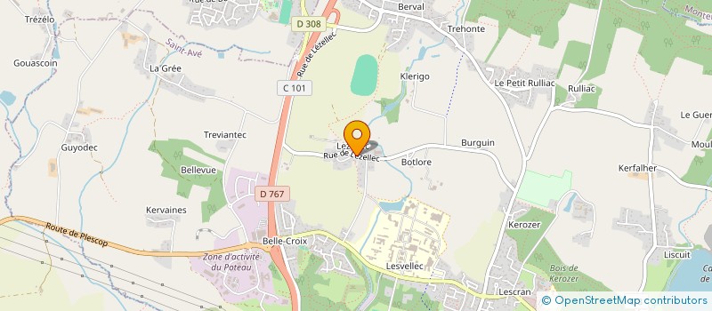 localisation de l'entreprise SCI MOULIN DE LEZELEC  SAINT-AVE