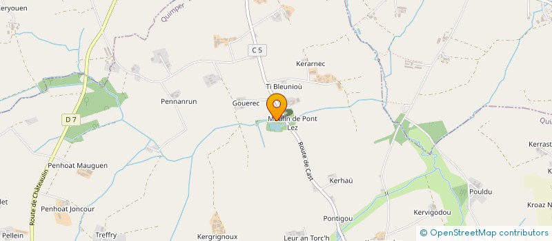 localisation de l'entreprise SCI MOULIN DE PONT LEZ  QUEMENEVEN