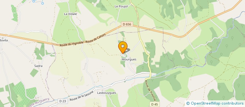 localisation de l'entreprise SCI MOULIN DE RASSIGEAC  BARGUELONNE-EN-QUERCY