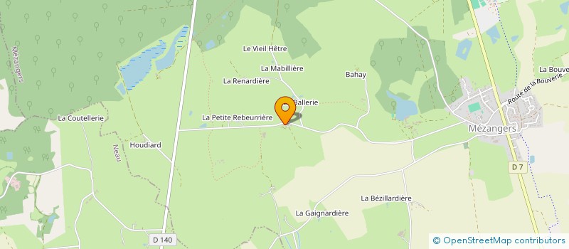 localisation de l'entreprise SCI MOULIN DE ST AUBIN  MEZANGERS