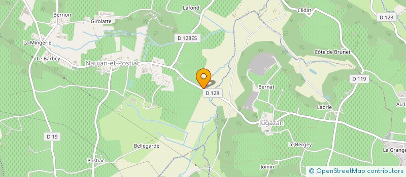 localisation de l'entreprise SCI MOULIN DE STANEVE  NAUJAN-ET-POSTIAC