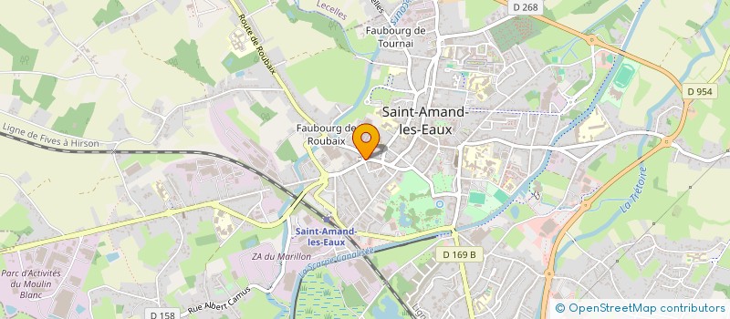 localisation de l'entreprise SCI MOULIN DES LEUS  SAINT-AMAND-LES-EAUX