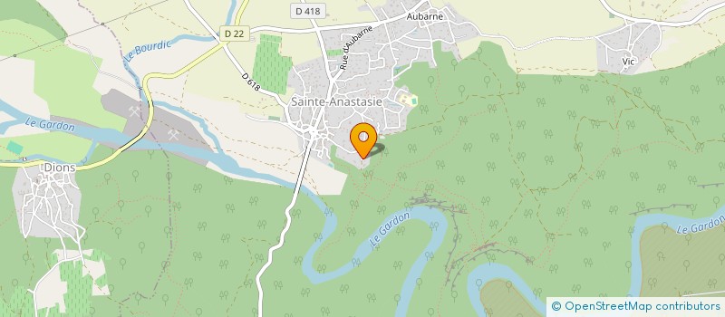 localisation de l'entreprise SCI MOULIN DU CASTELLAS  SAINTE-ANASTASIE