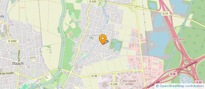 localisation de l'entreprise SCI MOULIN DU PEROUX  SAUSHEIM