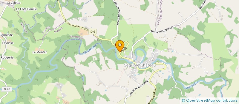 localisation de l'entreprise SCI MOULIN GRIMAL  SEGUR-LE-CHATEAU