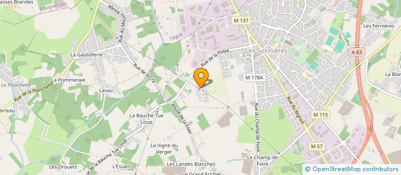 localisation de l'entreprise SCI MOULIN HOTEL DE VILLE  SORINIERES (LES)