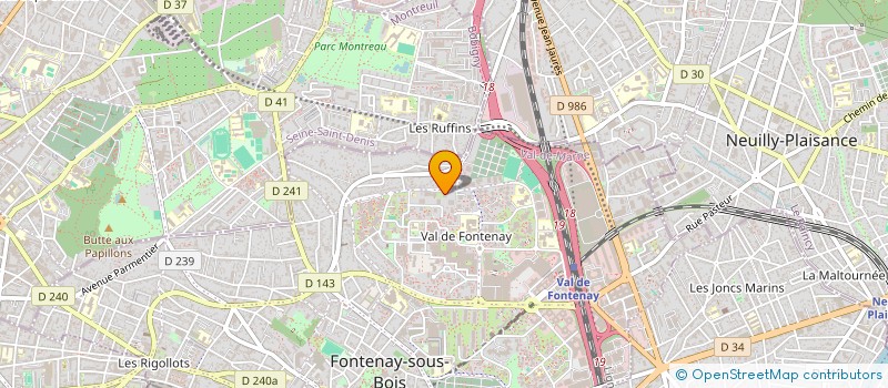 localisation de l'entreprise SCI MOULIN LA FONTAINE à FONTENAY-SOUS-BOIS