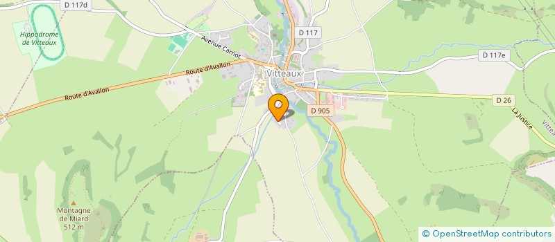 localisation de l'entreprise SCI MOULIN LAGNEAU  VITTEAUX