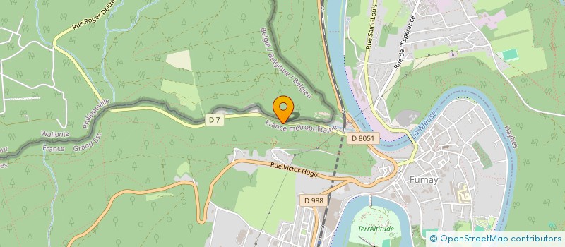 localisation de l'entreprise SCI MOULIN LUGANG  FUMAY