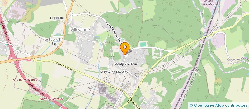 localisation de l'entreprise SCI MOULIN PAILLERY à VILLEVAUDE