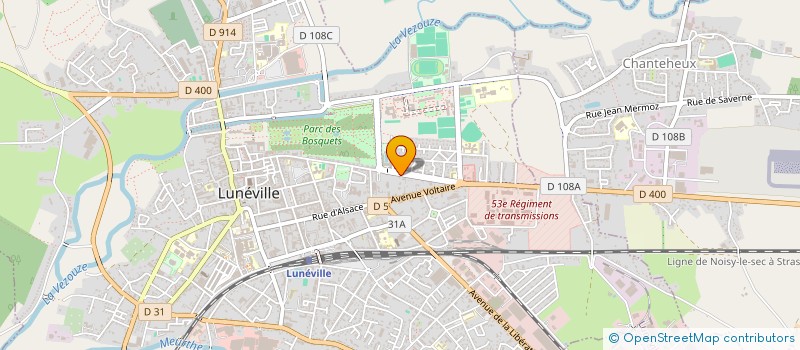 localisation de l'entreprise SCI MOULIN TIBO  LUNEVILLE