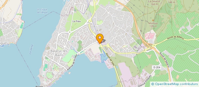 localisation de l'entreprise SCI MOULINSART  BALARUC-LES-BAINS