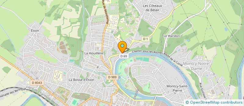 localisation de l'entreprise SCI MOULINSART à CHARLEVILLE-MEZIERES