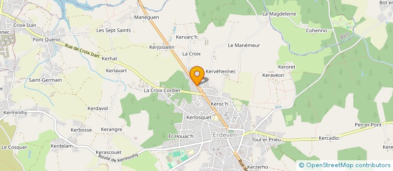 localisation de l'entreprise SCI MOULINSART  ERDEVEN