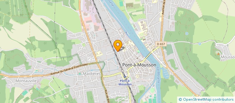 localisation de l'entreprise SCI MOULLA  PONT-A-MOUSSON